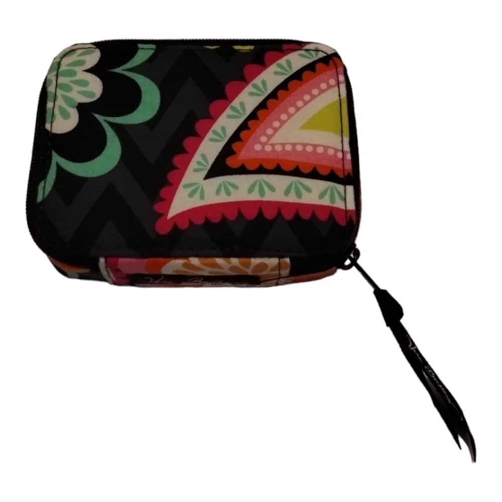 4 Pcs Vera Bradley Floral Makeup Travel Bag, Coin‎ Purse, Travel Pill Case